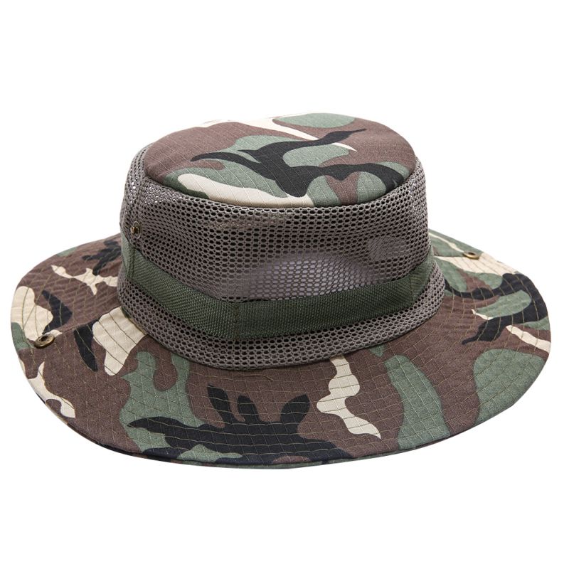 Bucket Hat Boonie Hunting Fishing Outdoor Cap Wide Brim Military Unisex ...