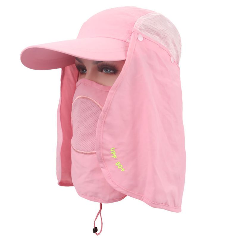 360° Neck Cover Ear Flap Outdoor UV Sun Protection Fishing Cap Hiking ...