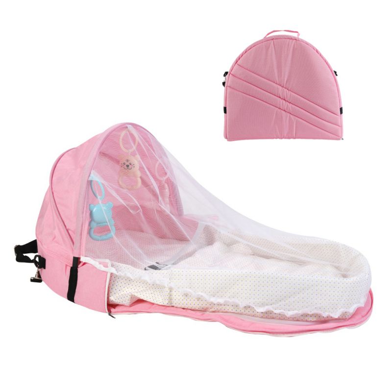 Miyanuby Baby Foldable Bassinet Bed Travel Mosquito India