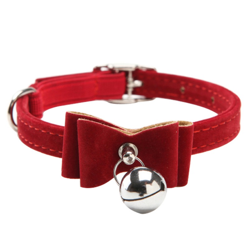 Adjustable Leather Small Dog Collar Puppy Cat Pet Collar ...