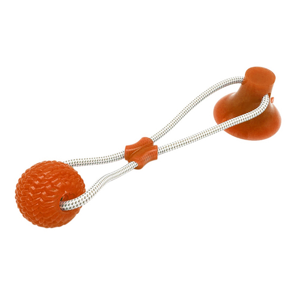 Dog Suction Cup Rope Ball Toy Teeth Cleaning Tug Of War Toy Molar Interactive