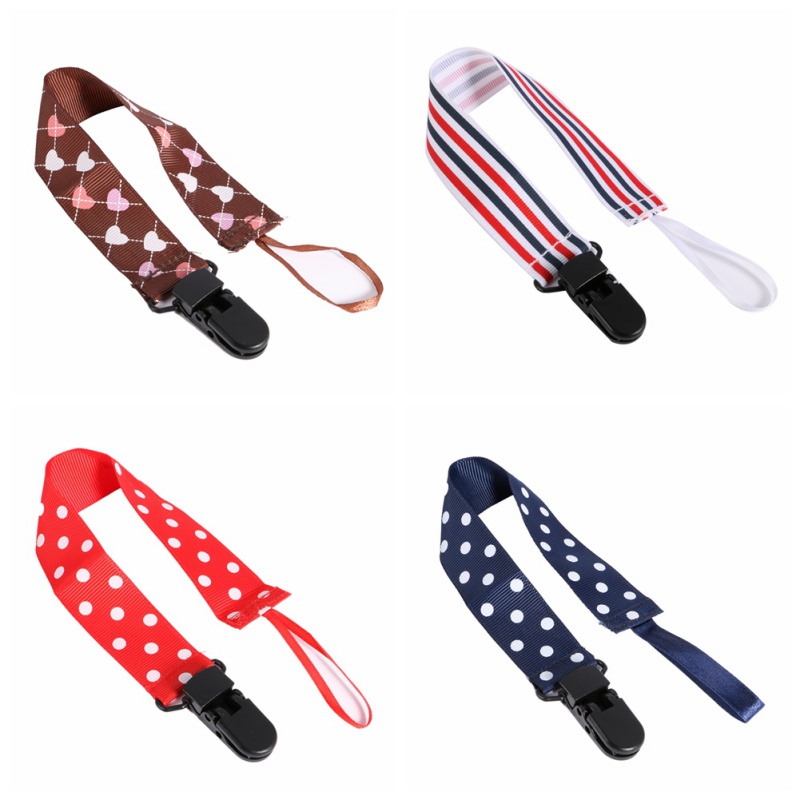 Baby Boys Girl Sweet Dummy Pacifier Soother Nipple Leash Chain Clip