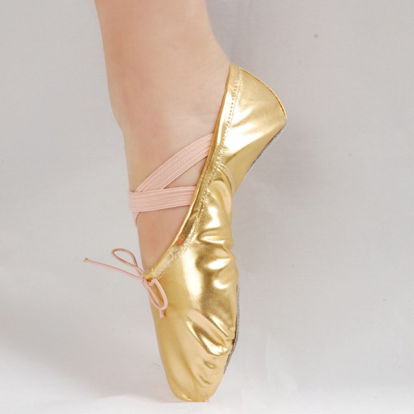 New 9.5-3M Girls Ballet Dance Shoes Slippers Kids Child Pointe Dance Gymnastics 