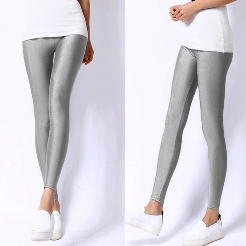 New Sexy Women High Waist Faux Leather Stretchy Skinny Leggings Slim Tight Pants Ebay 3641