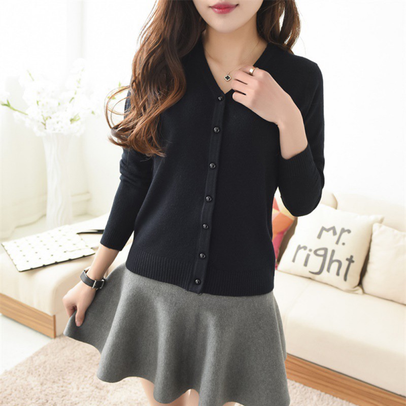 long sleeve button sweater