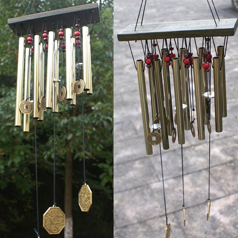 Lucky Copper Bell Wind Chimes Garden Hanging Pavilion Outdoor Lucky Copper Bell Wind Chimes Garden Hanging