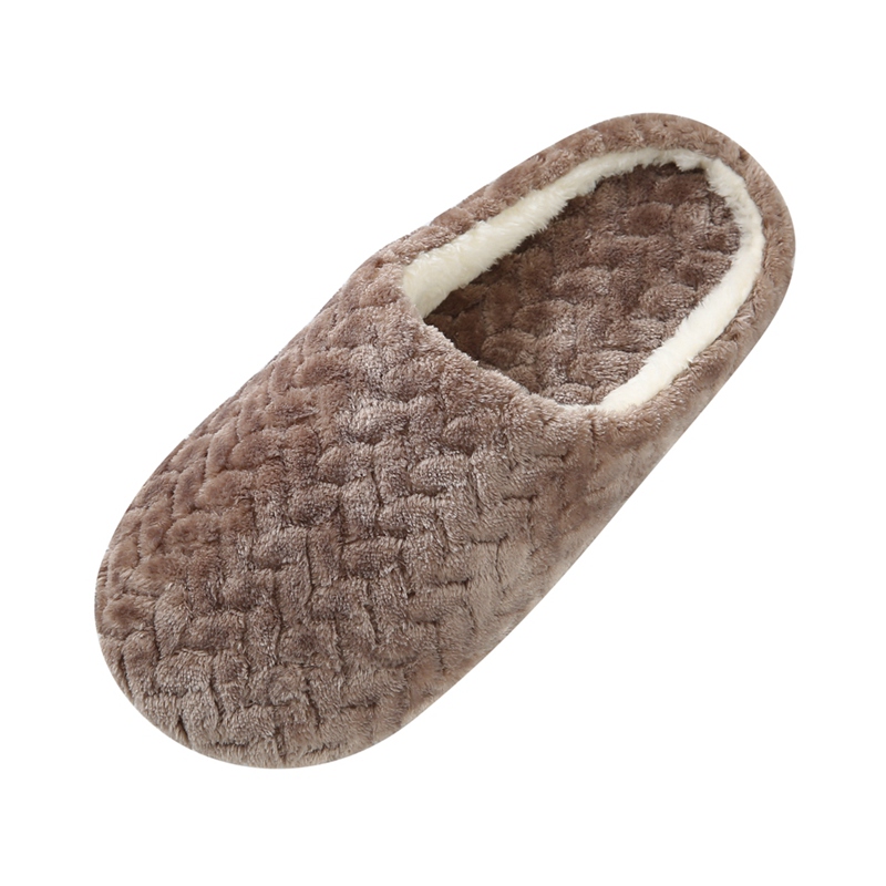 Women Cotton Slippers Non-slip Soft Indoor Household Slippers US Size 5.5-11 