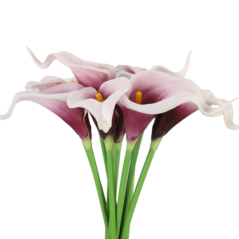 1/10pc Tulip Calla Lily Artificial Silk Flower Wedding Bouquets Party Home Decor 
