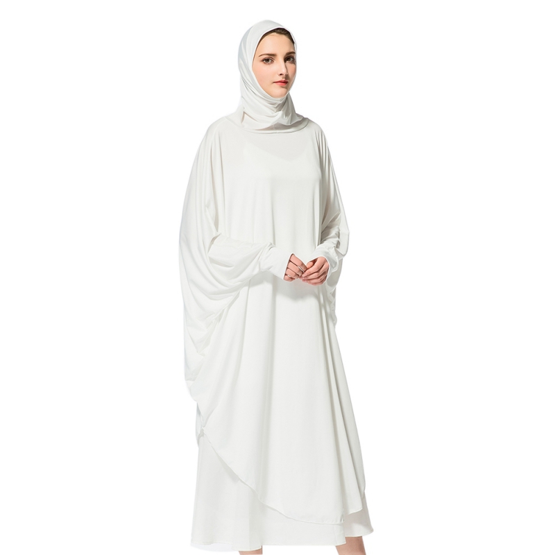 Muslim Women Prayer Dress Long Scarf Hijab Jilbab  Islamic 