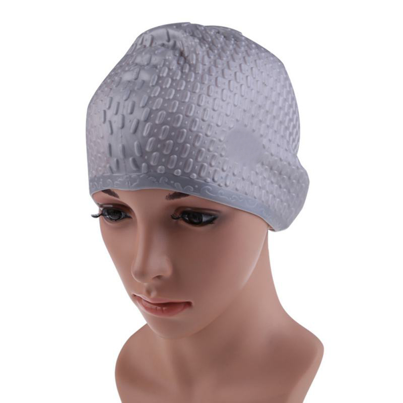 Ladies Waterproof Swimming Hat Ear Protection Women Sports Silicone Cap