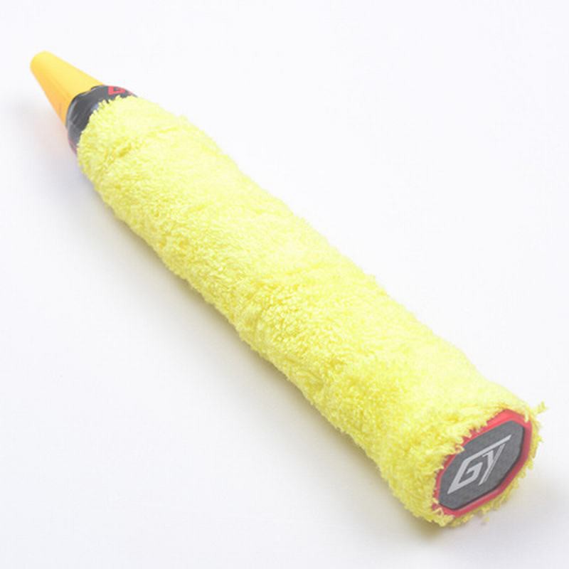 Colors:#2 Yellow:Anti-slip Absorb Sweat Racket Tape For Tennis Badminton Racket Fishing Rod Band