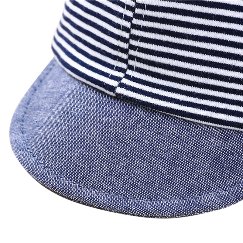 Baby Boy Summer Hats Striped Soft Cotton Baseball Cap Sun Hat Beret
