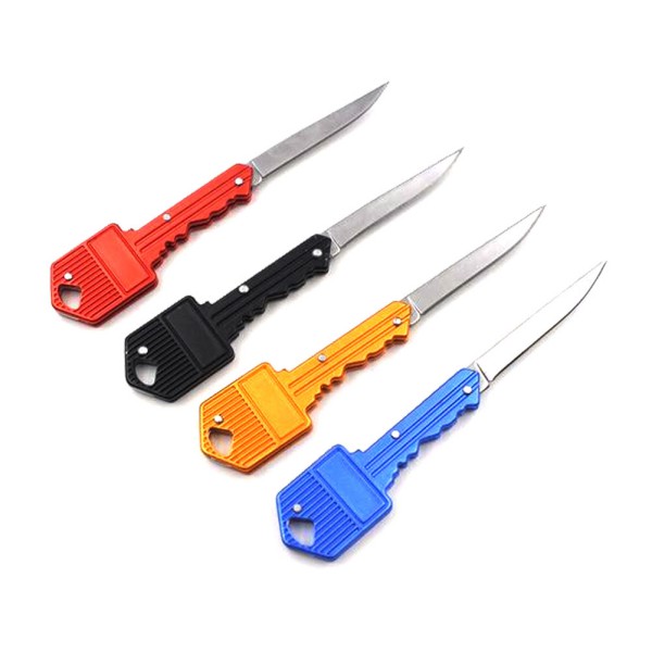 Multi Outdoor Folding Keychain Stainless Steel Self-defense Tool Key Knife