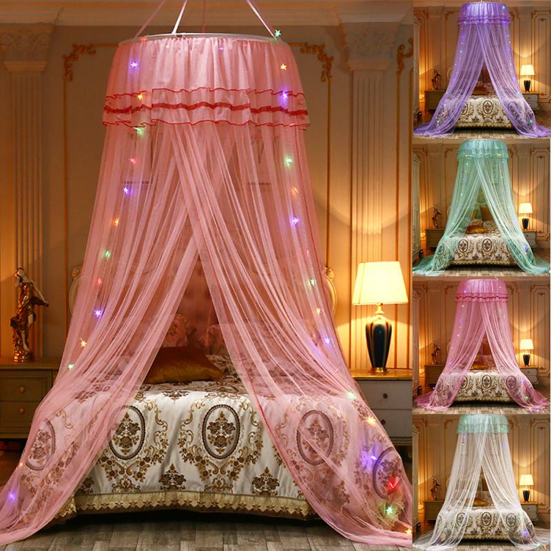 Room-Decor-Mesh-Hung-Dome-Mosquito-Net-Bed-Canopy-Princess-Fits-Crib-Double-Bed