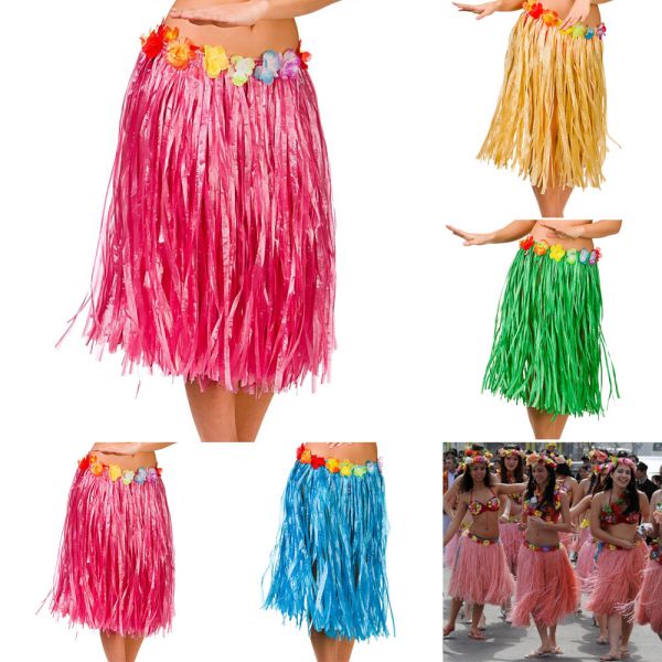 grass skirt hawaiian costume