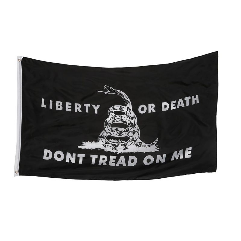 Download 3'x5' Liberty or Death Black Dont Tread on Me Gadsden Tea ...