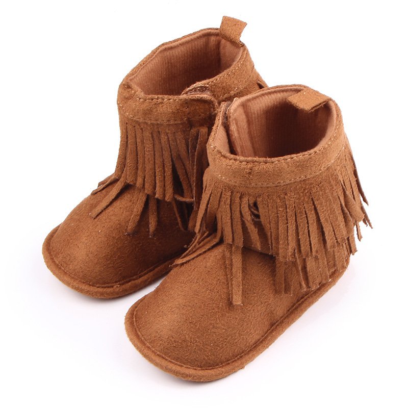 Cute Toddler Booties Baby Soft Sole Girl Boots Crib Infant Warm Shoes 0 ...