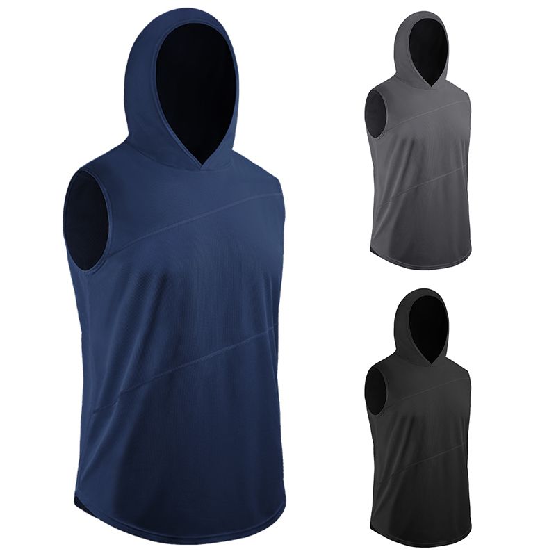 sleeveless hooded sweatshirt