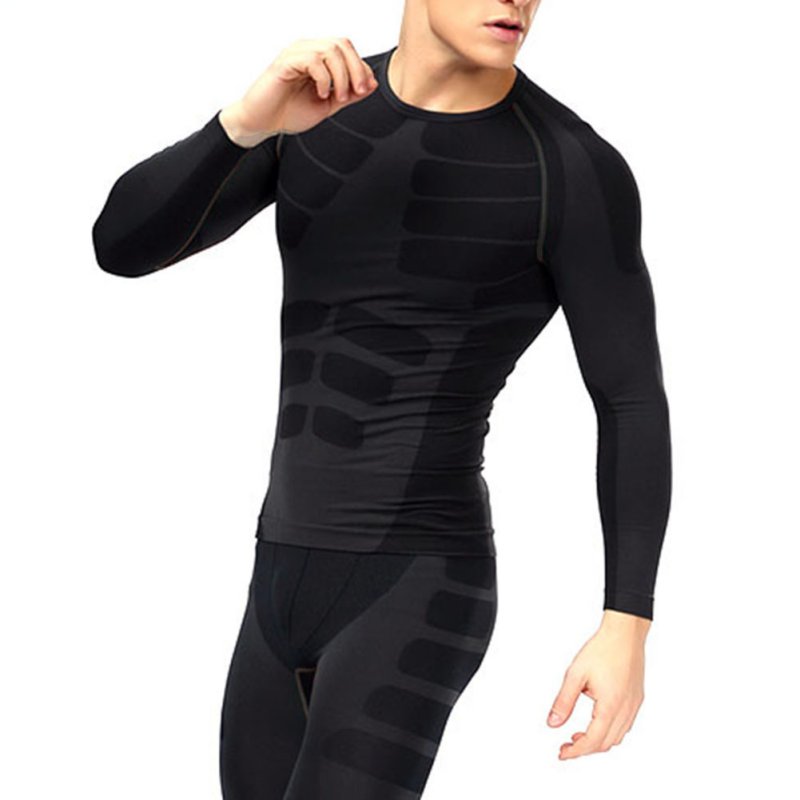 Men's Compression Skin Base Layer Tight Tee Shirt Tops Training Gym