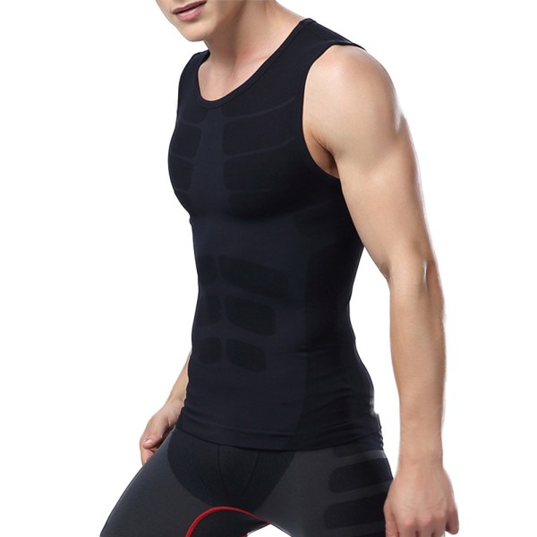 Men's Compression Base Layer Fitness Gym Yoga Tight Shirt Vest Sport ...