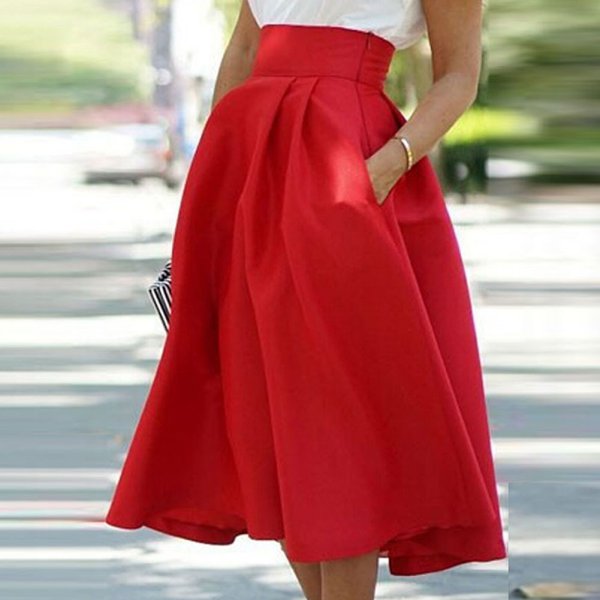 high waist ball gown skirt