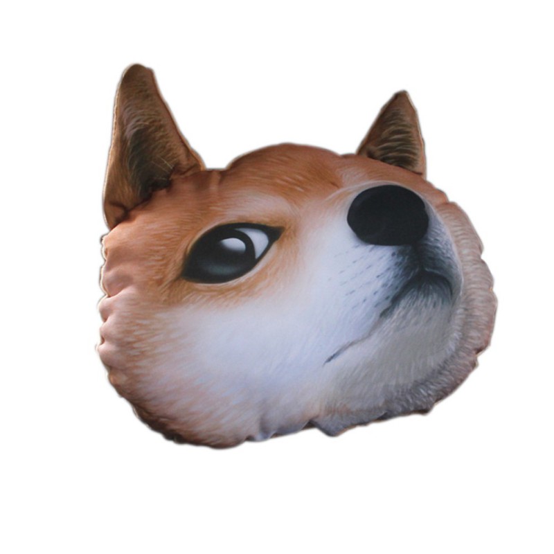 realistic 3d dog cushion pillow