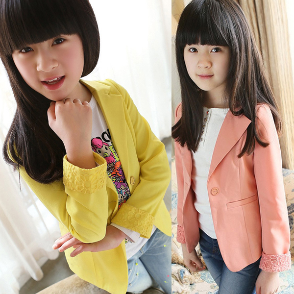 Toddlers Kids Girls Coat Floral Lace Blazers Jacket Slim Fit Suits Outwear 210Y eBay
