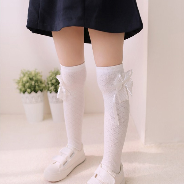 infant white knee socks