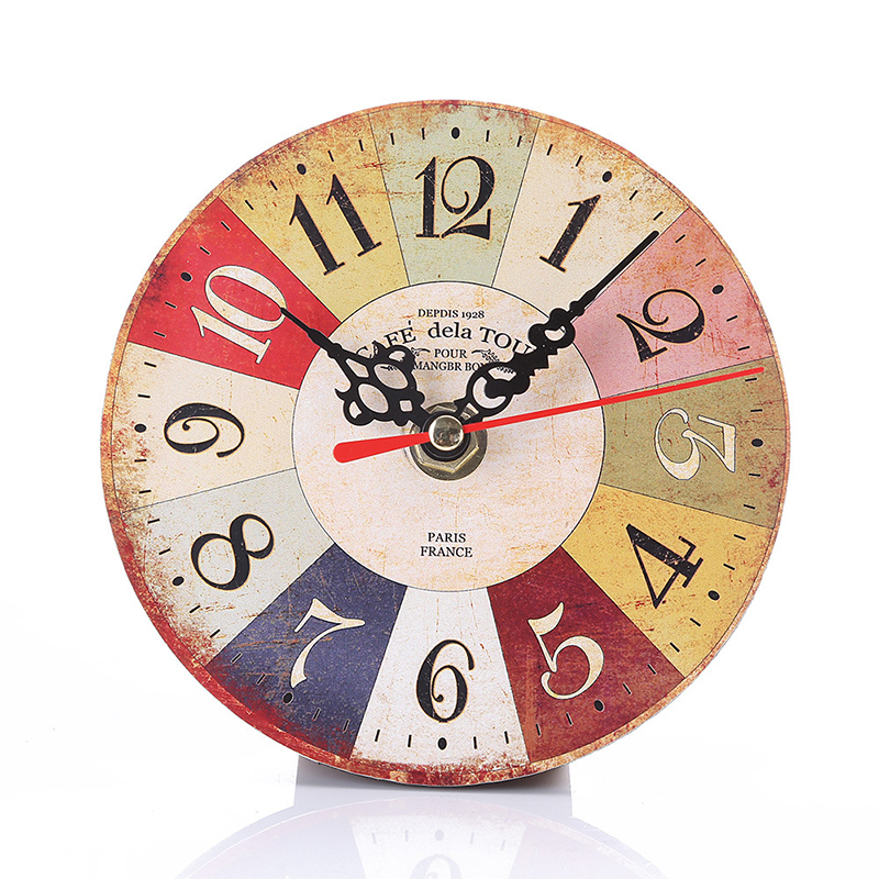 Diy Vintage Rustic Wooden Wall Clock Antique Shabby Retro Home Diy Vintage Rustic Wooden Wall Clock Antique Shabby