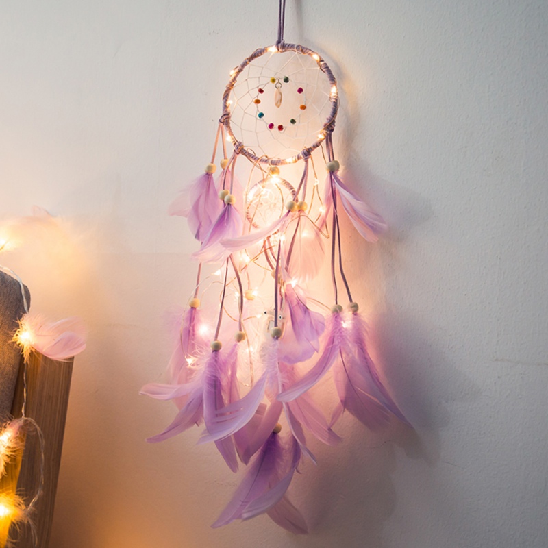 Led Star Light Dreamcatcher Handmade Dream Catcher Diy Craft Wall Led Star Light Dreamcatcher Handmade Dream Catcher Diy