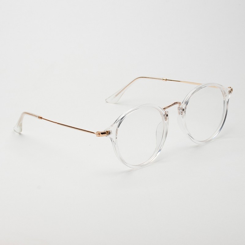 Stylish Unisex Vintage Style Glasses Metal Frame Clear ...