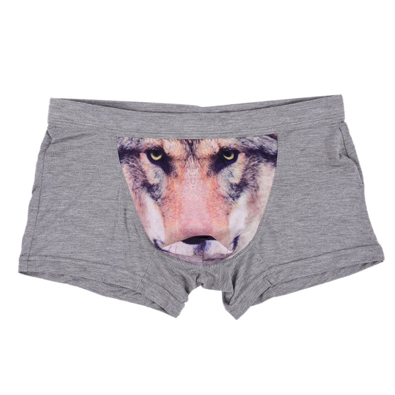 Men Sexy 3D Wolf Print Boxer Briefs Underpants Bulge Soft Modal Shorts Underwear eBay