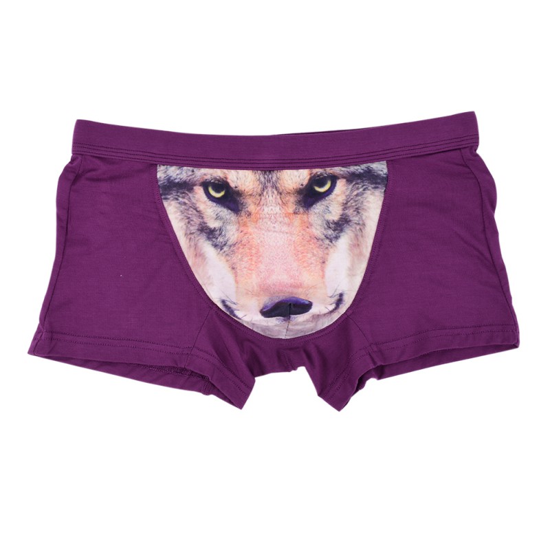 Men Sexy 3D Wolf Print Boxer Briefs Underpants Bulge Soft Modal Shorts Underwear eBay