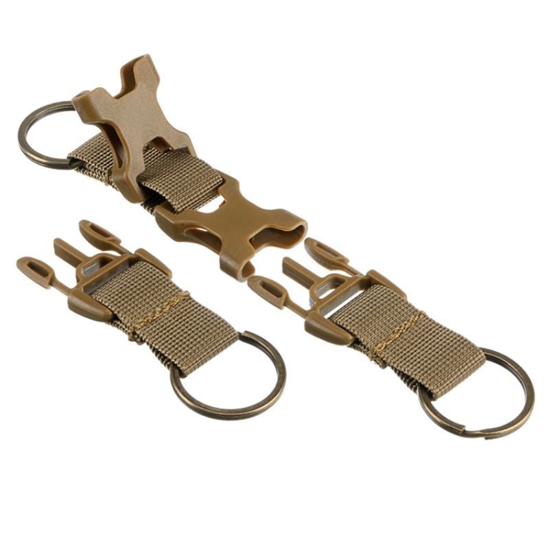 Outdoor Carabiner Hook Webbing Buckle Nylon Molle Belt Hanging Key Ring ...