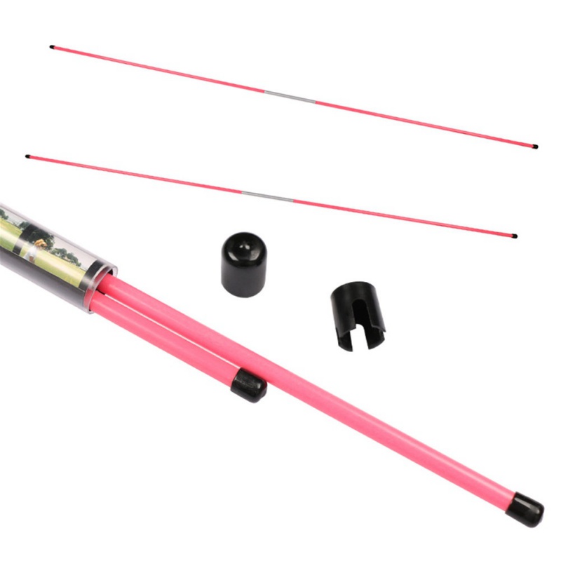 Pair Golf Alignment Sticks Swing Tour Trainer Rod Ball Striking Aid Practice Kit
