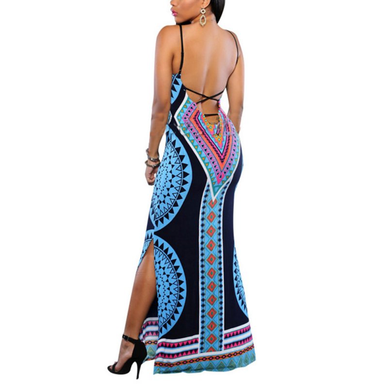 Fashion Women's Traditional African Print Dashiki Dress Party Tops ...