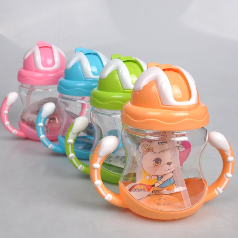 Sippy Cups With Handles Baby Kid Straw Cup Drinking Bottle