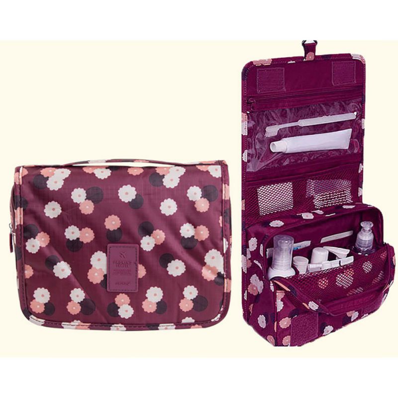 Folding Women Makeup Cosmetic Storage Bag Hanging Travel Toiletry Wash Bag | eBay