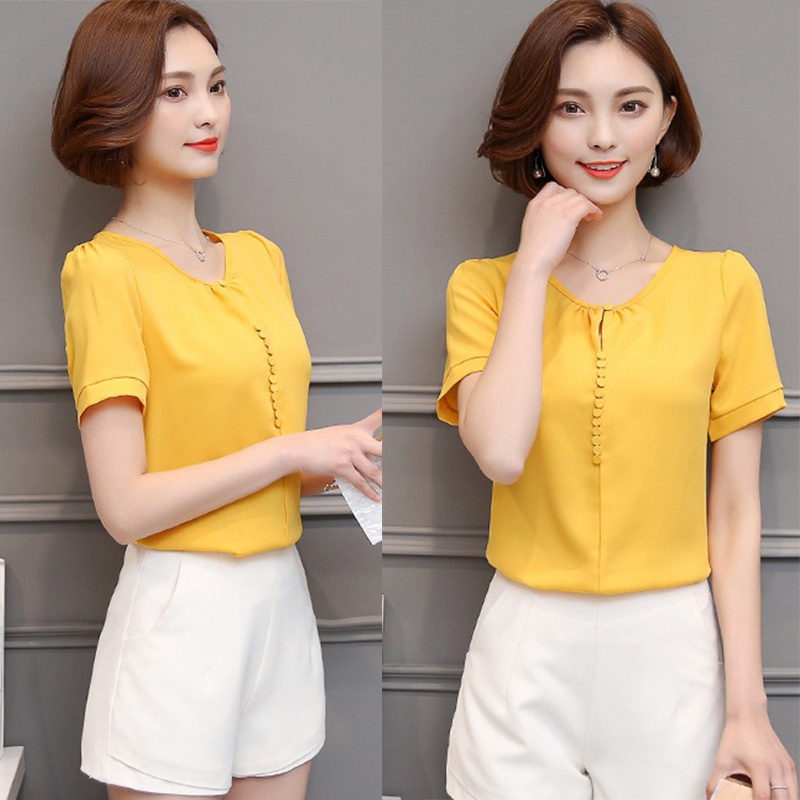 Lady Women S Formal Cotton Shirt Office Uniform Ol Work V Neck Lady Women 039 S Formal Cotton Shirt Office