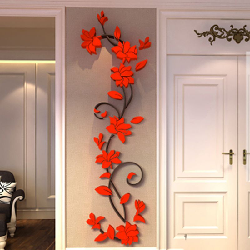 art wall diy acrylic Removable DIY Home&Room Flower eBay 3D  HOT  Mural Decor Decal Wall Acrylic Sticker