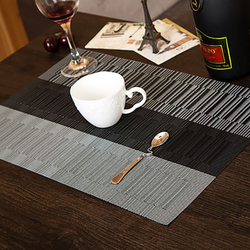 4pcs/Set Modern Style Dining Table Placemat Waterproof Restaurant Table