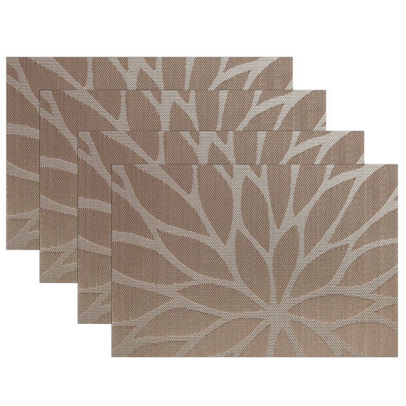 4pcs Table Placemats Set Insulated Quick Drying Place Mat Non Slip 4pcs Table Placemats Set Insulated Quick Drying Place