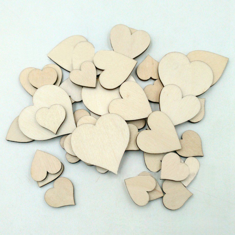 Small Wood Tags Pieces For Wedding Party Embellishments Cardmaking