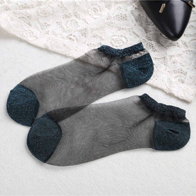 Low crew socks for women with no elastic