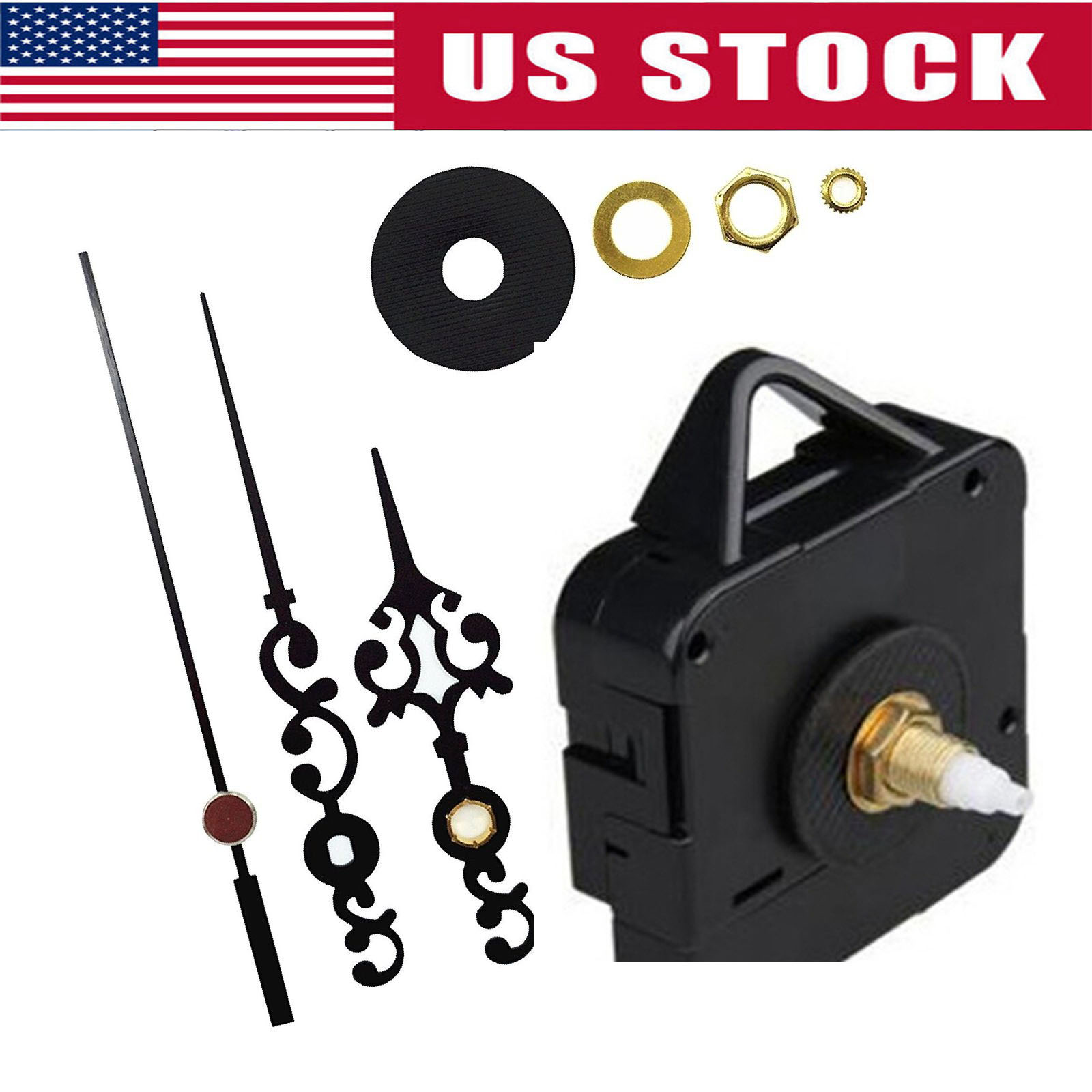 DIY Wall Clock Movement Mechanism Repair Parts Battery Operated