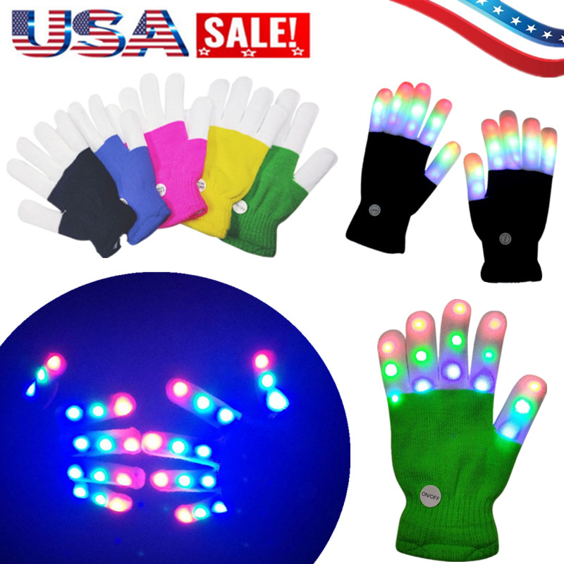 kids glow gloves