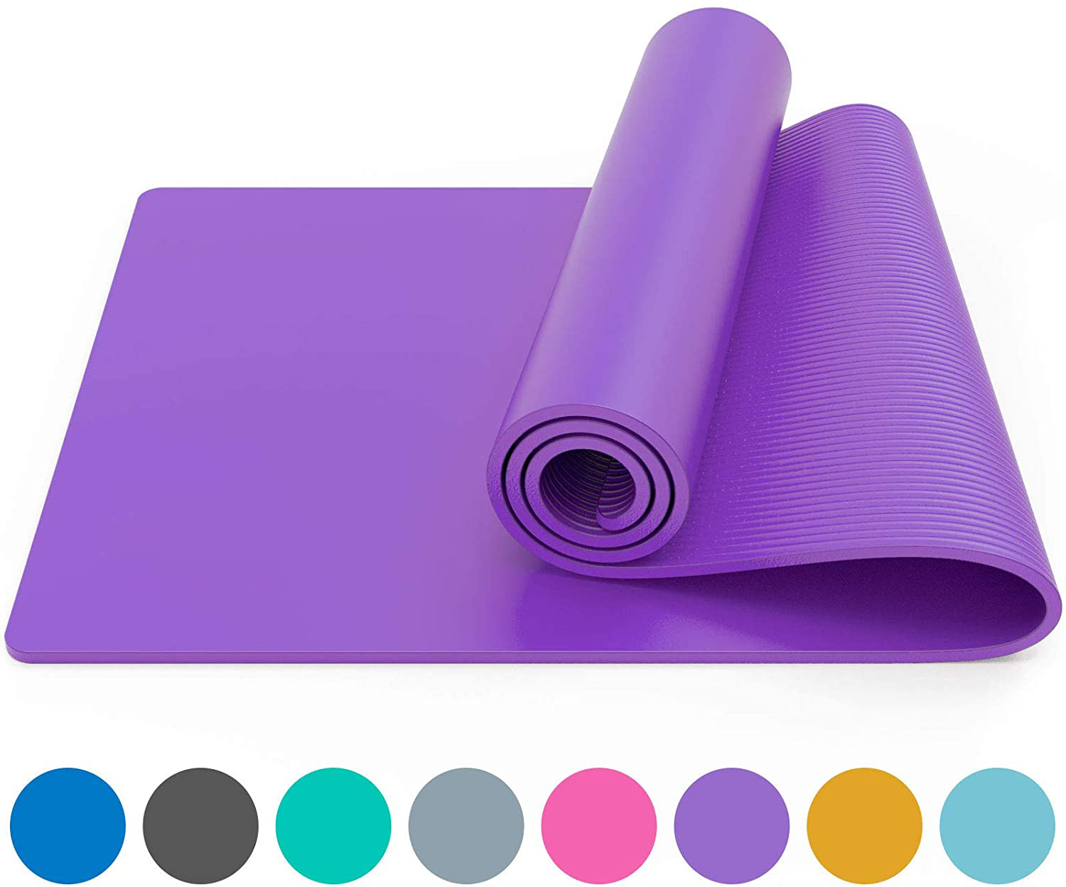 Exercise Mat EVA Yoga Mat Non-Slip Gym Fitness Pilates Workouts Durable Pad Mats