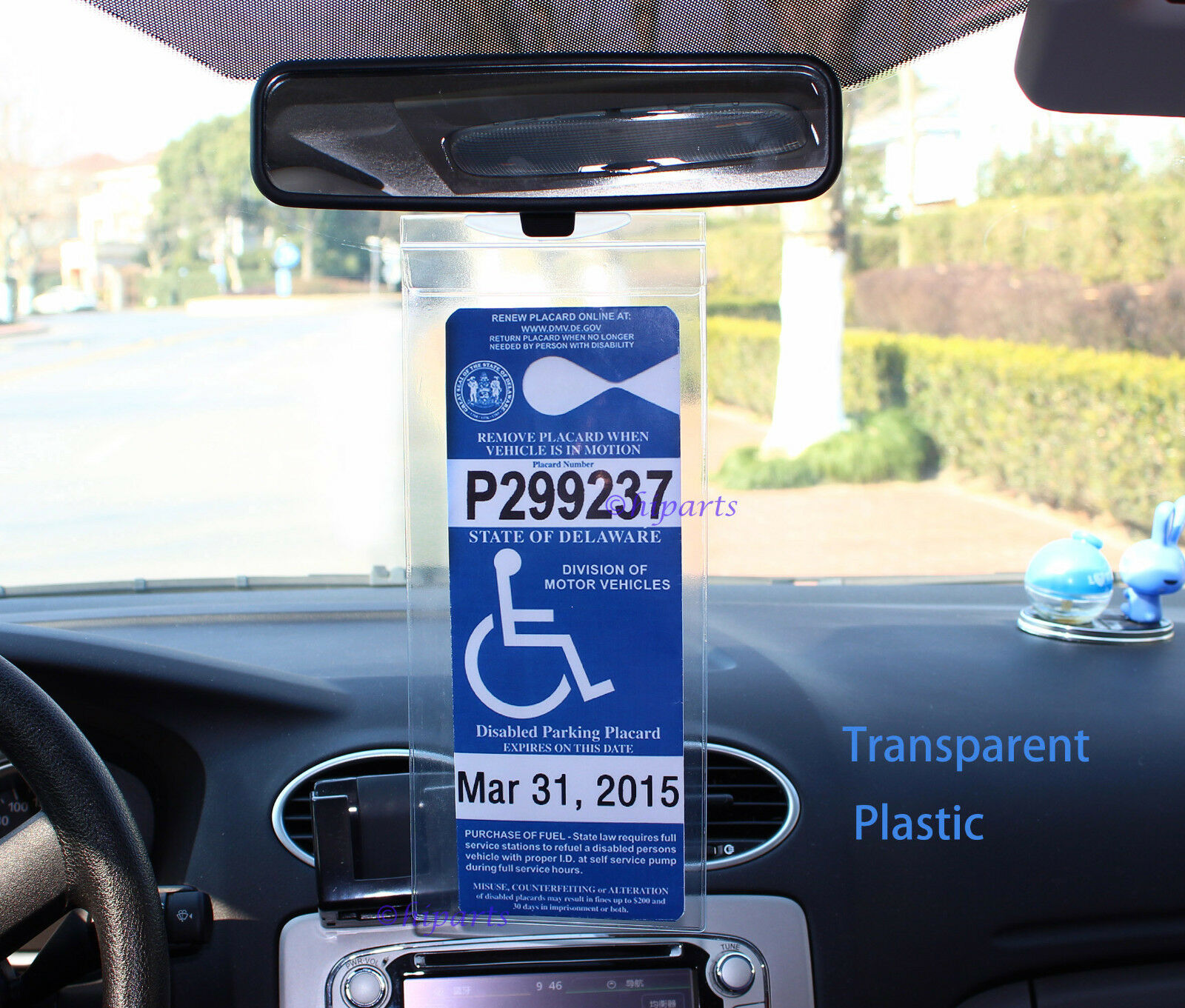 1/2/4Pcs Handicap Parking Permit Protector Cover Disabled ...