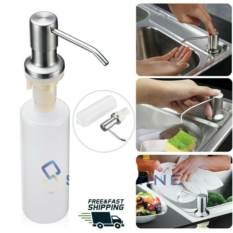 Kitchen Sink 500ml Liquid Soap Dispenser Countertop Hand Lotion Pump 