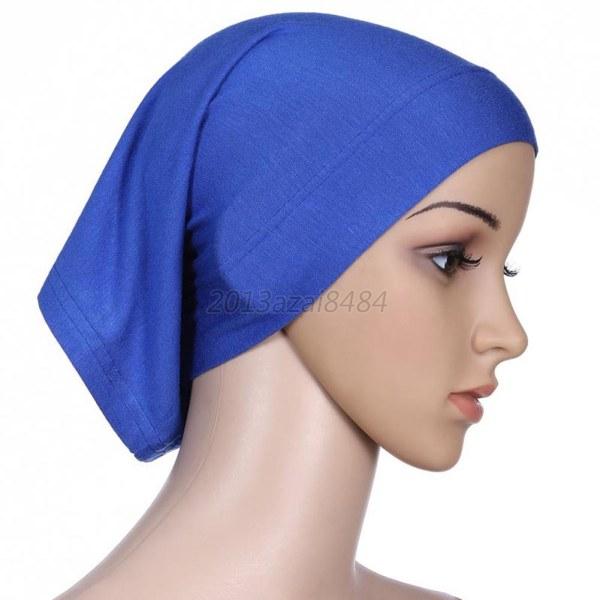 Solid Color Islamic Women Hijab Under Scarf Tube Bonnet 